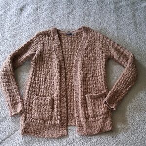 EARTHBOUND Textured Brown Cardigan